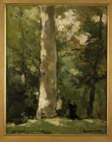 Bosgezicht ‘Sous Bois’(Barbizon), H.J. Weissenbruch, 1900, foto van de website van het museum